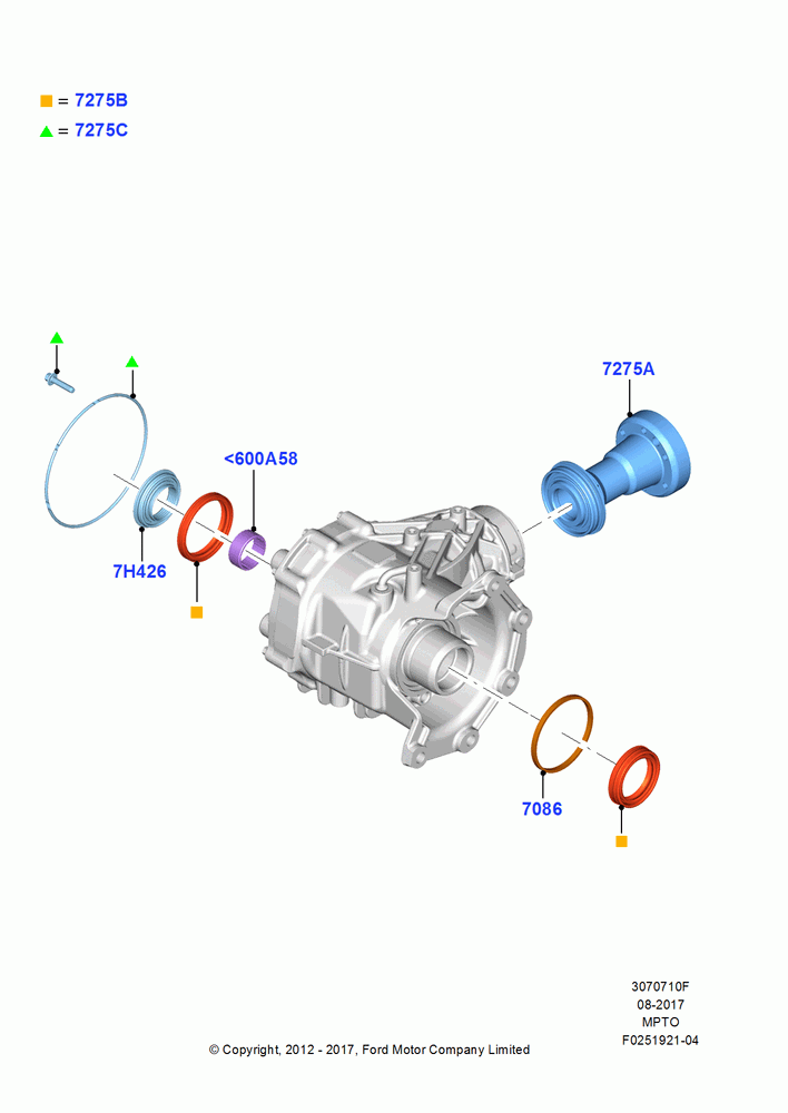 10F - Transfer Drive Components, 4WD; 09/APR/2012-13/AUG/2019