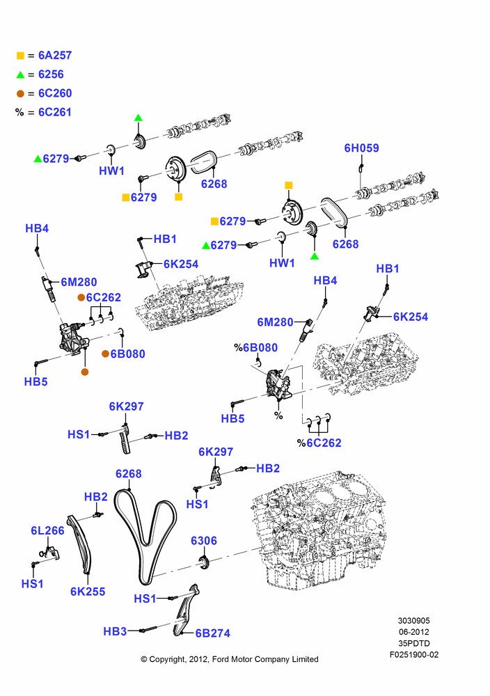 Timing Gear, 3.5L DOHC T/C V6 Gas