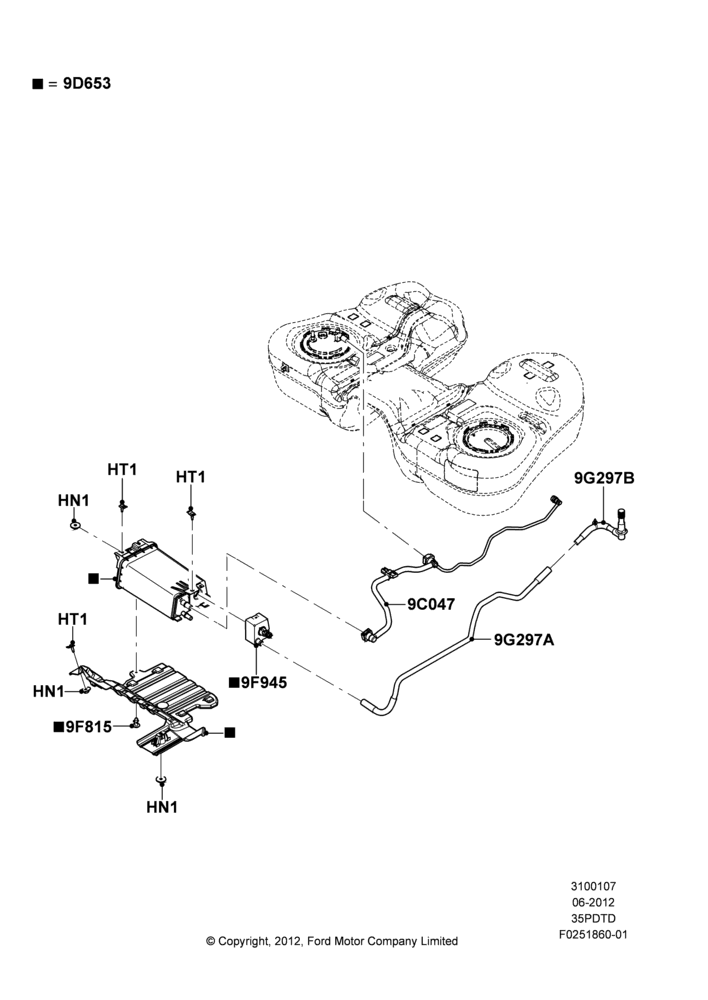07D - Fuel Vapour System, 3.5L DOHC T/C V6 Gas; 04/SEP/2012-03/MAR/2019
