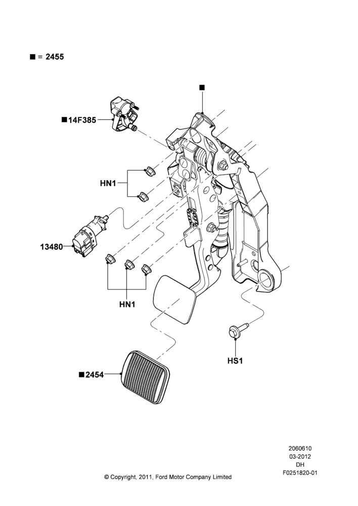 10C - Brake and Clutch Controls, 1 Speed Transmission; 19/MAR/2012-04/MAY/2018