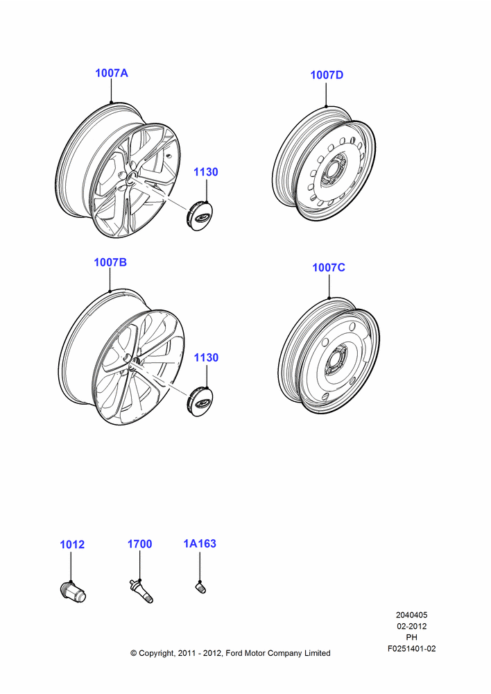 05M - Wheels, With 20" Wheels; 06/FEB/2012-01/MAR/2019