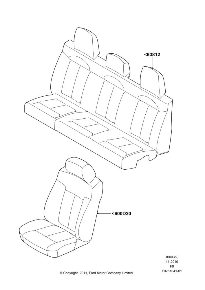 50D - Accessory Front & Rear Seat Covers, Accessory, With Carharrt Logo; 03/NOV/2010-20/AUG/2012