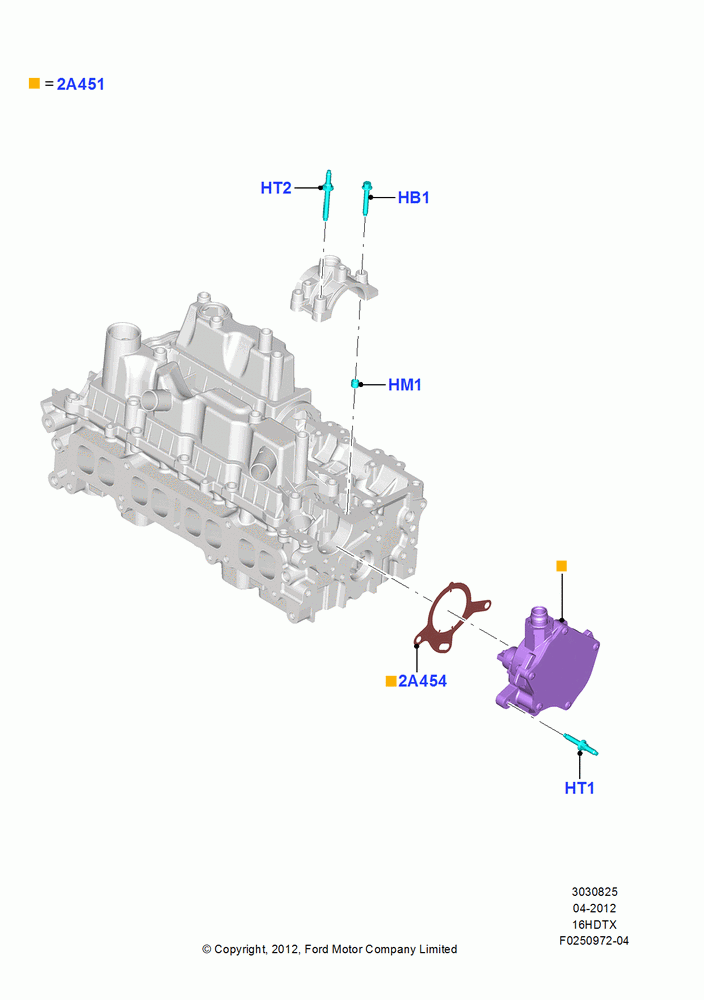25A - Vacuum Control and Air Injection, 1.6L EcoBoost SCTi 160/182PS-Sigma; 09/APR/2012-21/MAR/2016