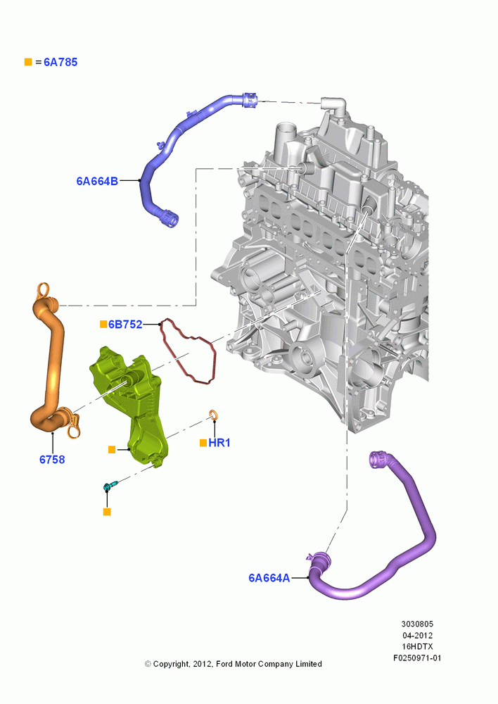 05A - Emission Control - Crankcase, 1.6L EcoBoost SCTi 160/182PS-Sigma; 09/APR/2012-21/MAR/2016