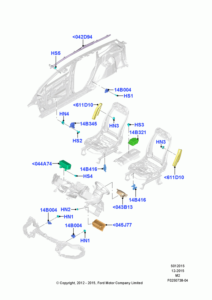 15 - Airbag System; 09/APR/2012-13/AUG/2019