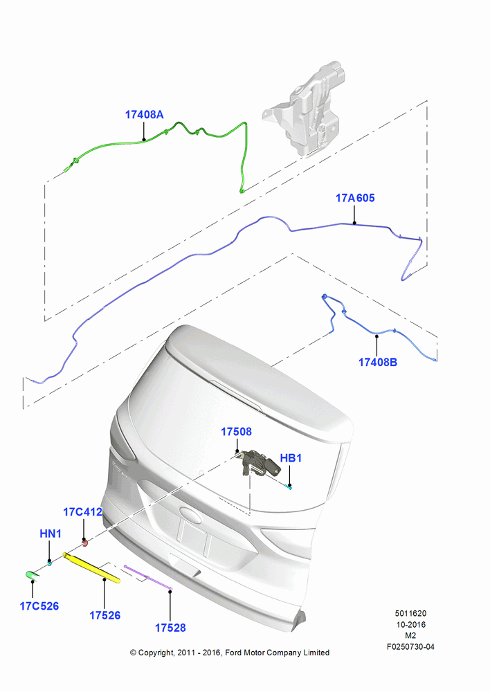 20 - Rear Window Wiper and Washer; 09/APR/2012-13/AUG/2019