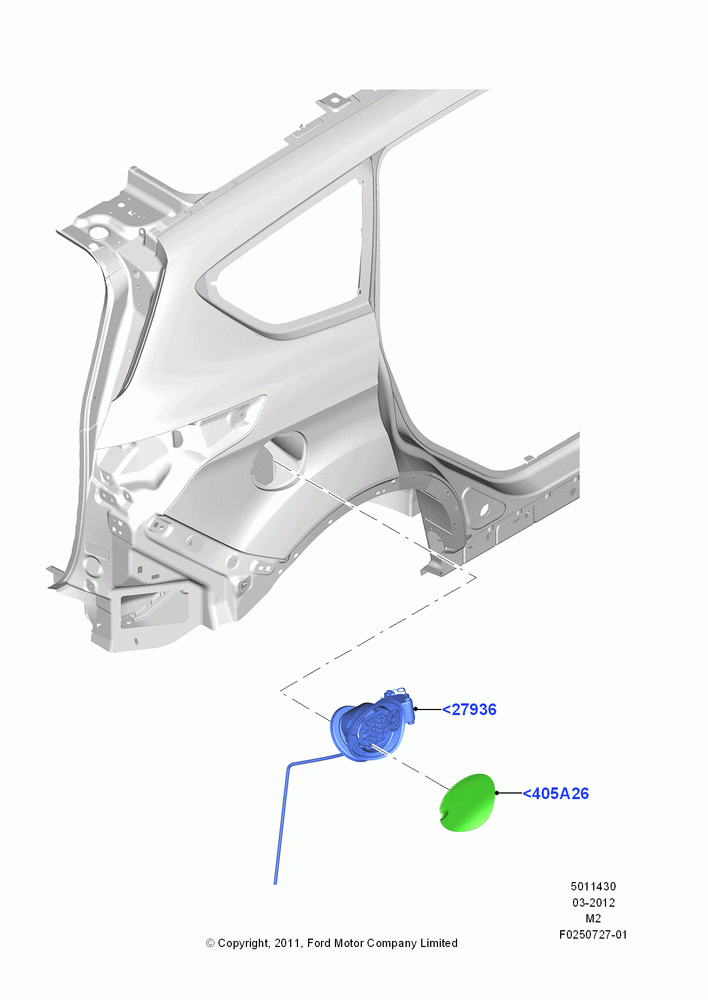 30 - Fuel Tank Filler Door and Controls; 09/APR/2012-13/AUG/2019