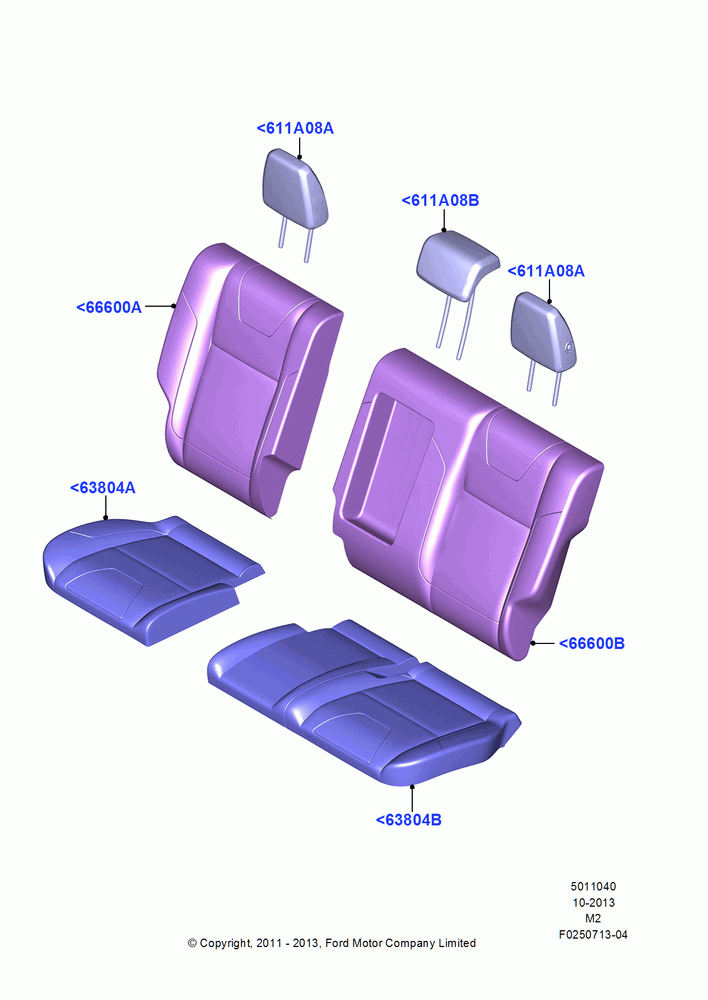 40 - Rear Seat Covers; 09/APR/2012-13/AUG/2019