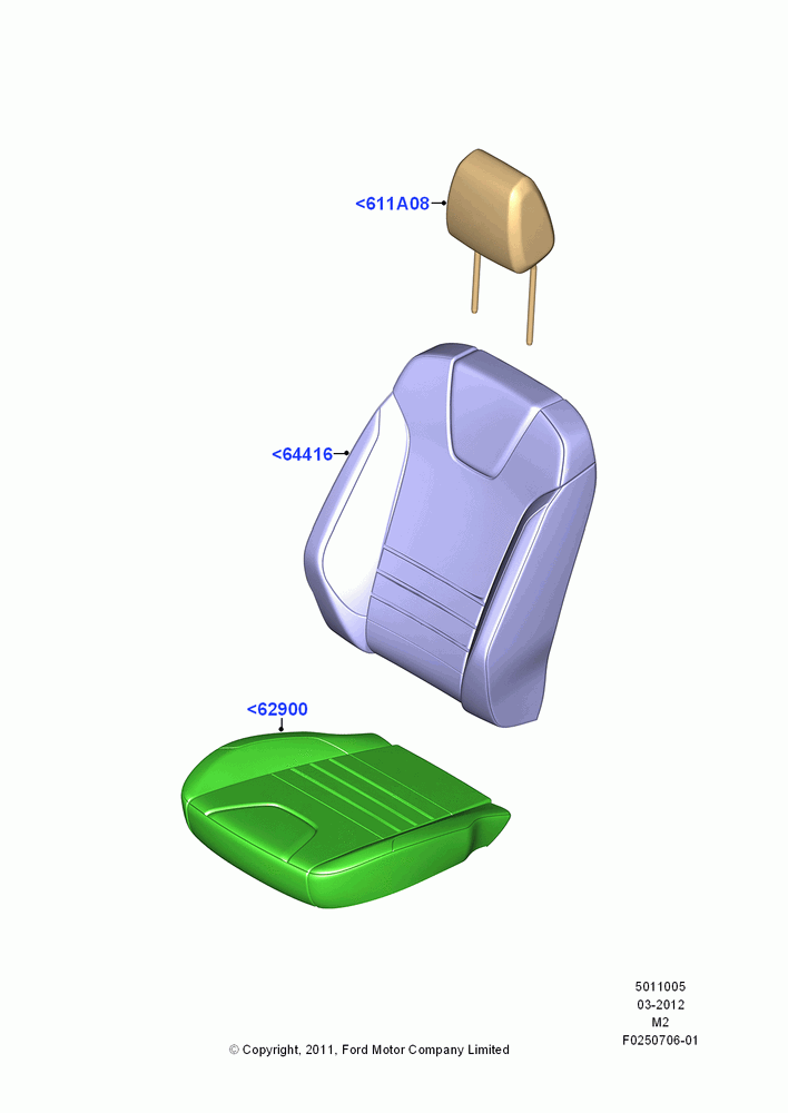 05 - Front Seat Covers; 09/APR/2012-13/AUG/2019
