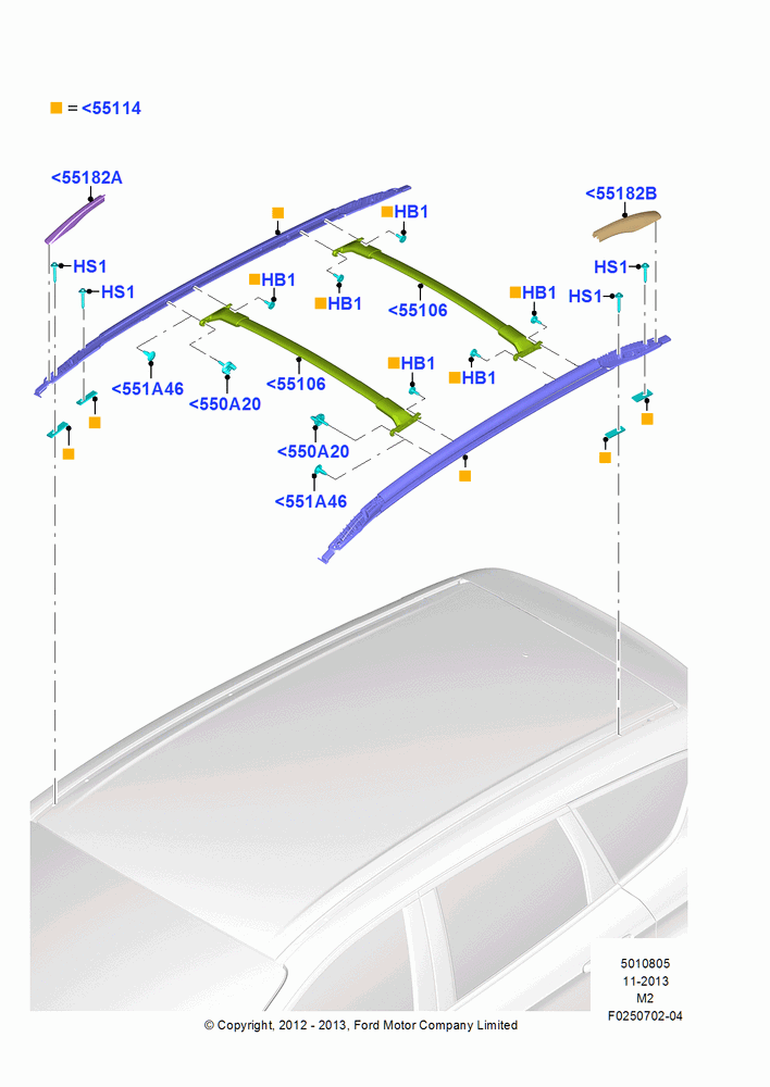 05 - Roof Rack Systems; 09/APR/2012-13/AUG/2019