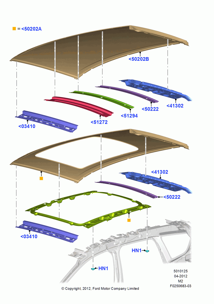 25 - Roof - Sheet Metal; 09/APR/2012-13/AUG/2019