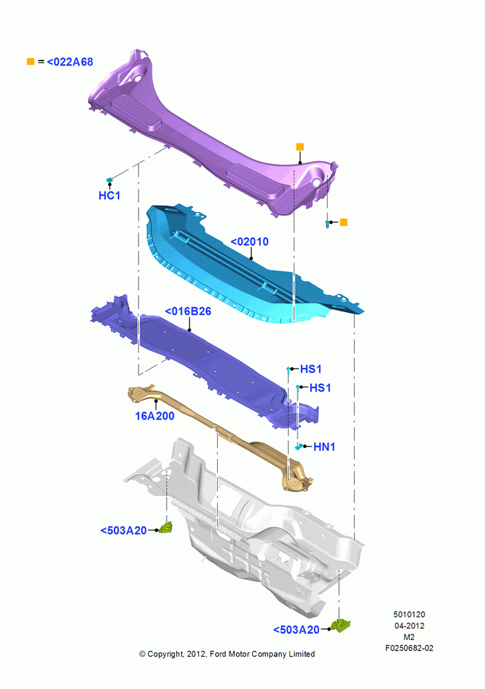 20 - Cowl/Panel and Related Parts; 09/APR/2012-13/AUG/2019