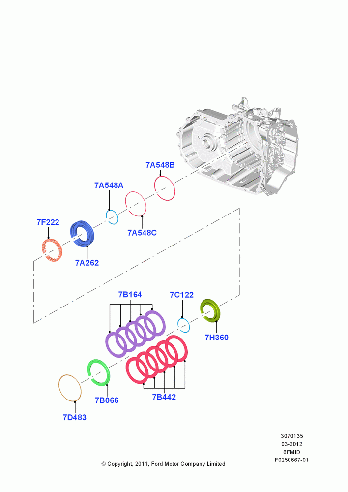 35F - Overdrive Clutch and Components, 6 Speed Auto Trans 6F Mid-Range; 09/APR/2012-13/AUG/2019