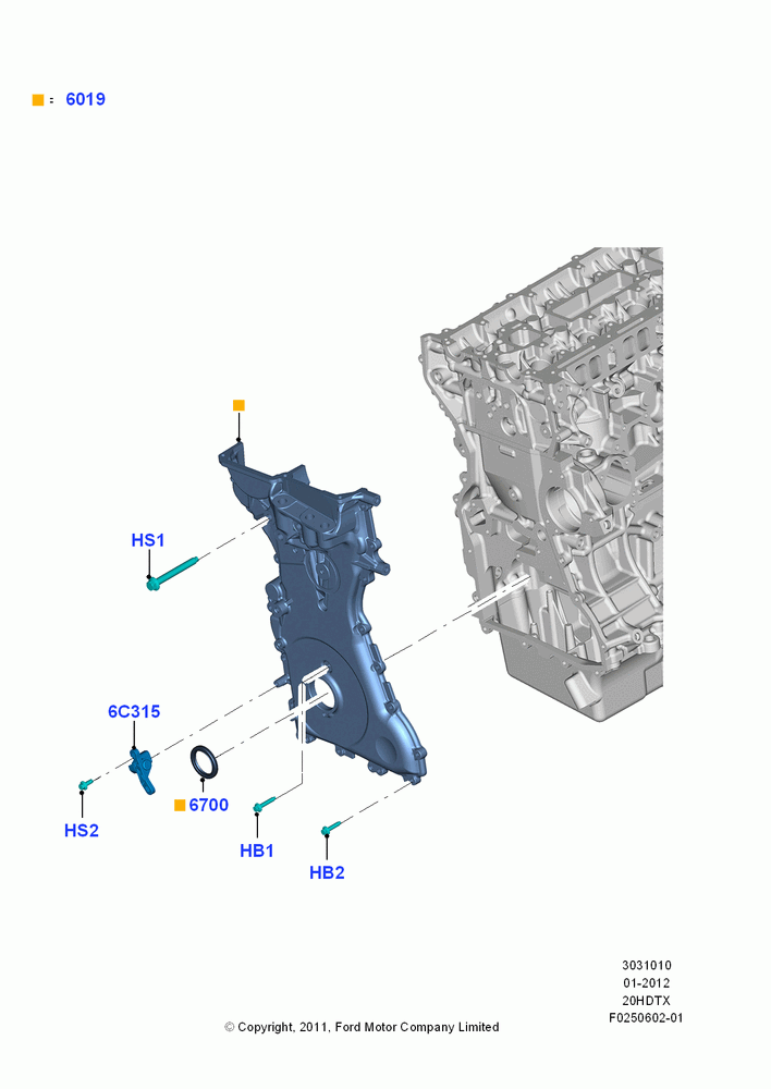 Timing Gear Covers, 2.0L EcoBoost (240PS) - MI4