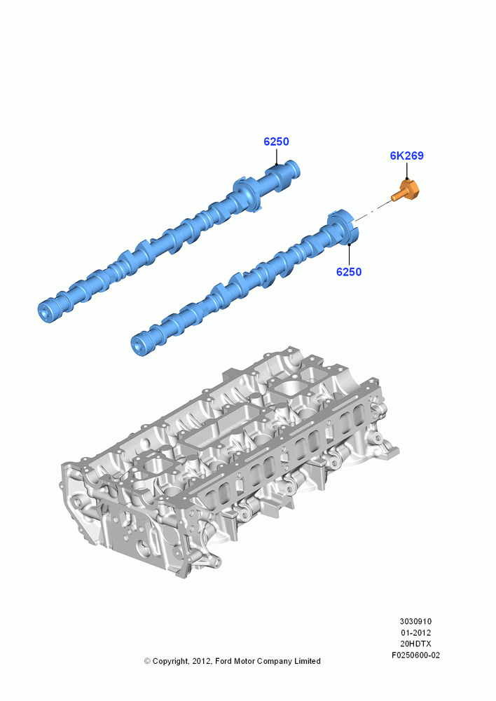 Camshaft, 2.0L EcoBoost (240PS) - MI4