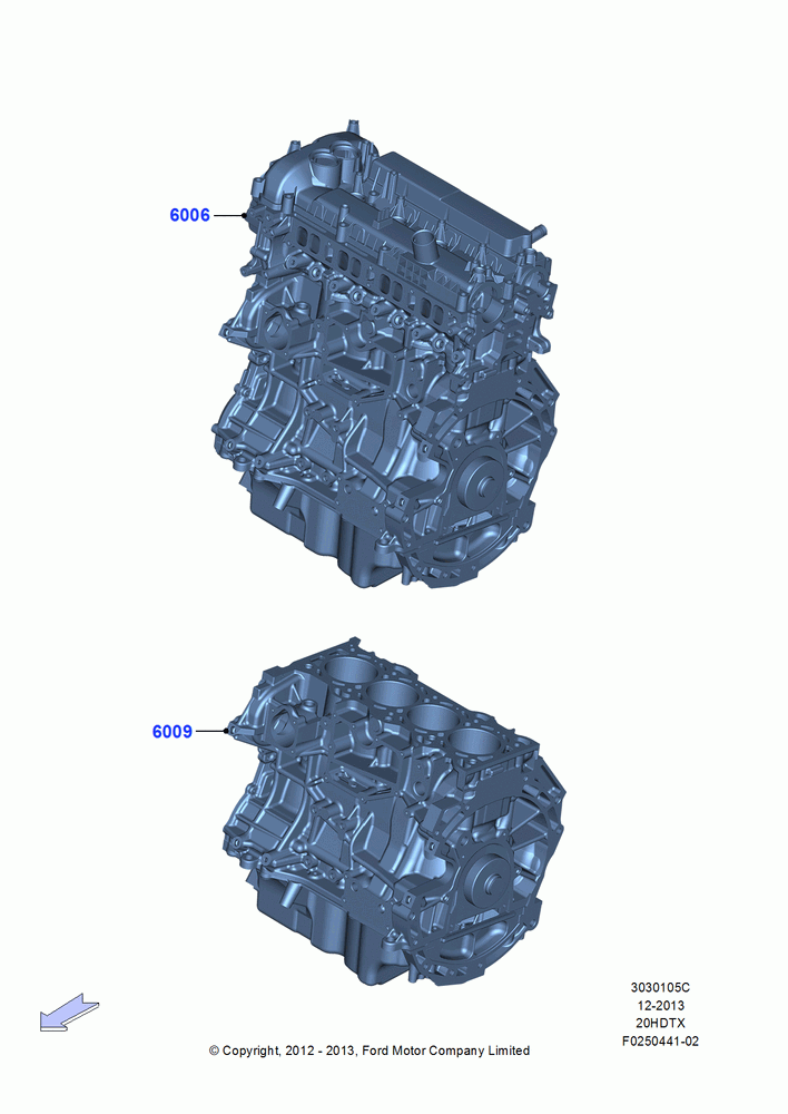 05C - Service Engine and Short Block, 2.0L EcoBoost (240PS) - MI4; 09/APR/2012-21/MAR/2016