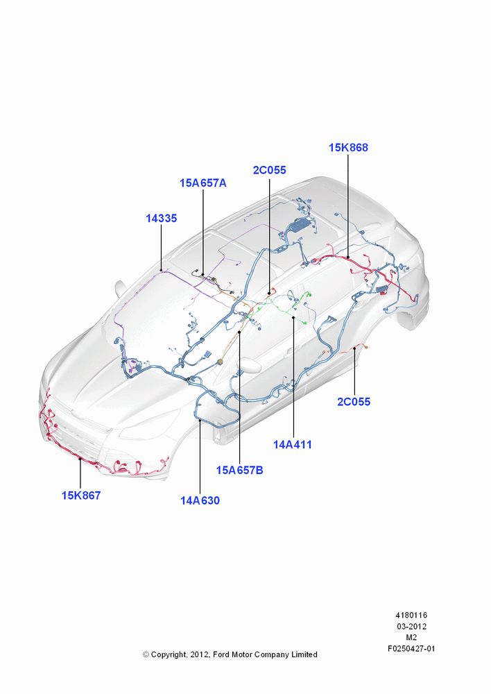 16A - Wiring - Body And Roof Console; 09/APR/2012-21/MAR/2016