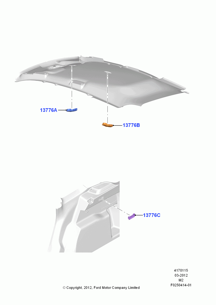 Interior Lamps, Less Roof Line Conversion, Header Mounted Courtesy/Maplight