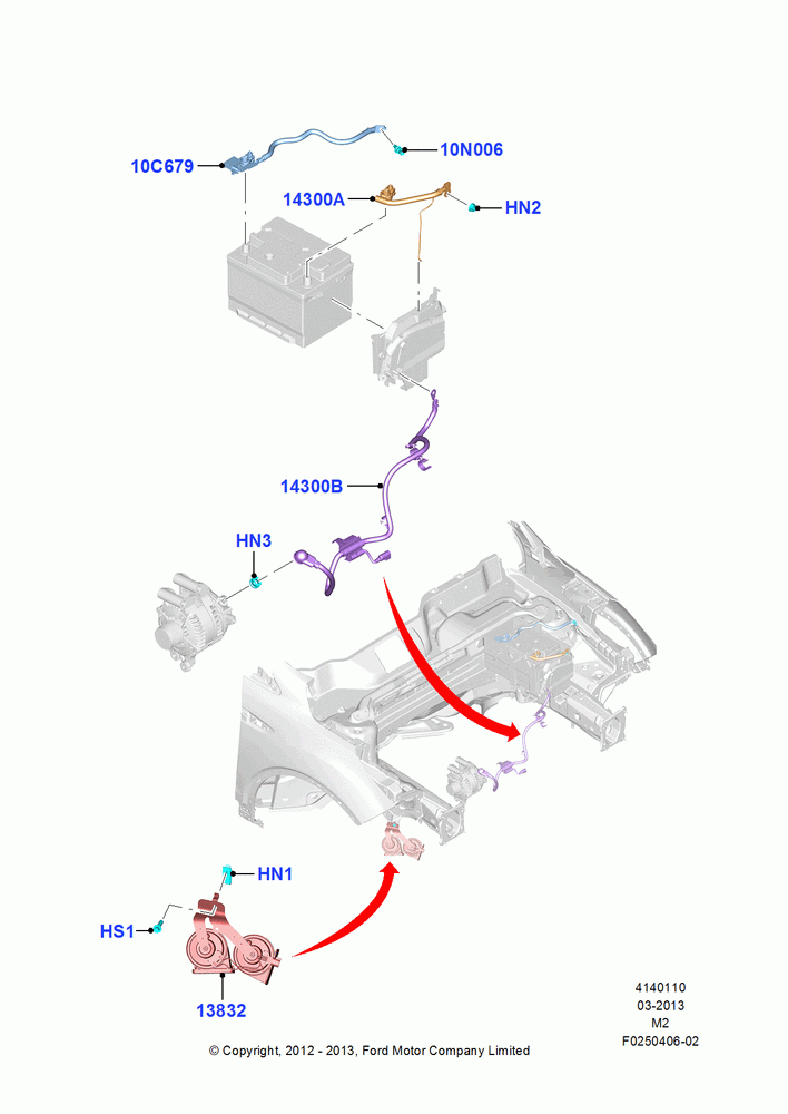 10A - Battery Cables and Horn; 09/APR/2012-21/MAR/2016