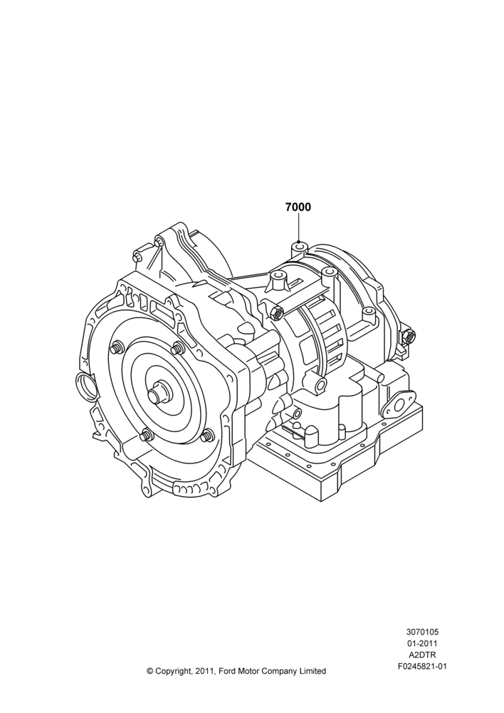 05A - Auto Trans Assy & Speedometer Drive, 1 Speed Transmission; 17/JAN/2011