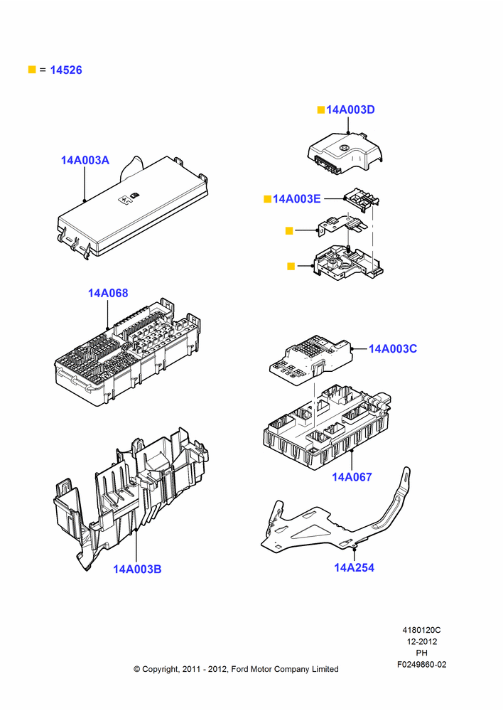 20C - Fuses, Holders and Circuit Breakers, Fuse panels and Relay panels; 06/FEB/2012-01/MAR/2019