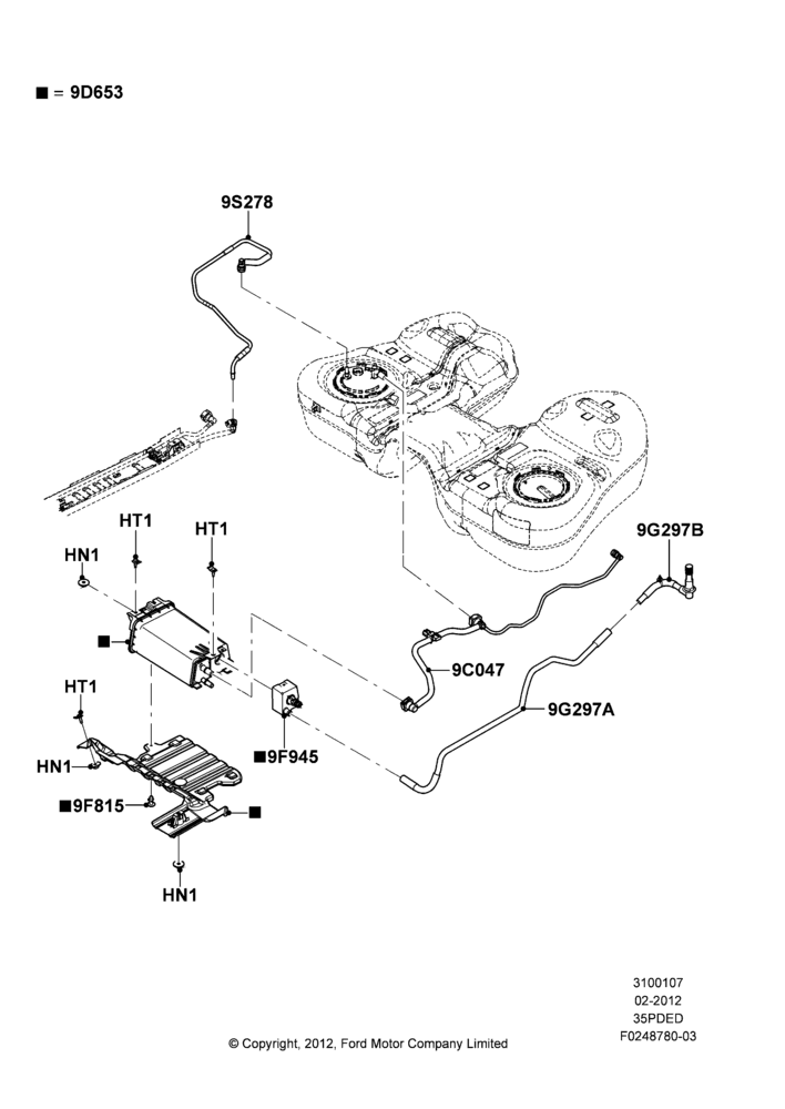 07K - Fuel Vapour System, 3.5L Cyclone V6 Petrol TIVCT; 06/FEB/2012-03/MAR/2019