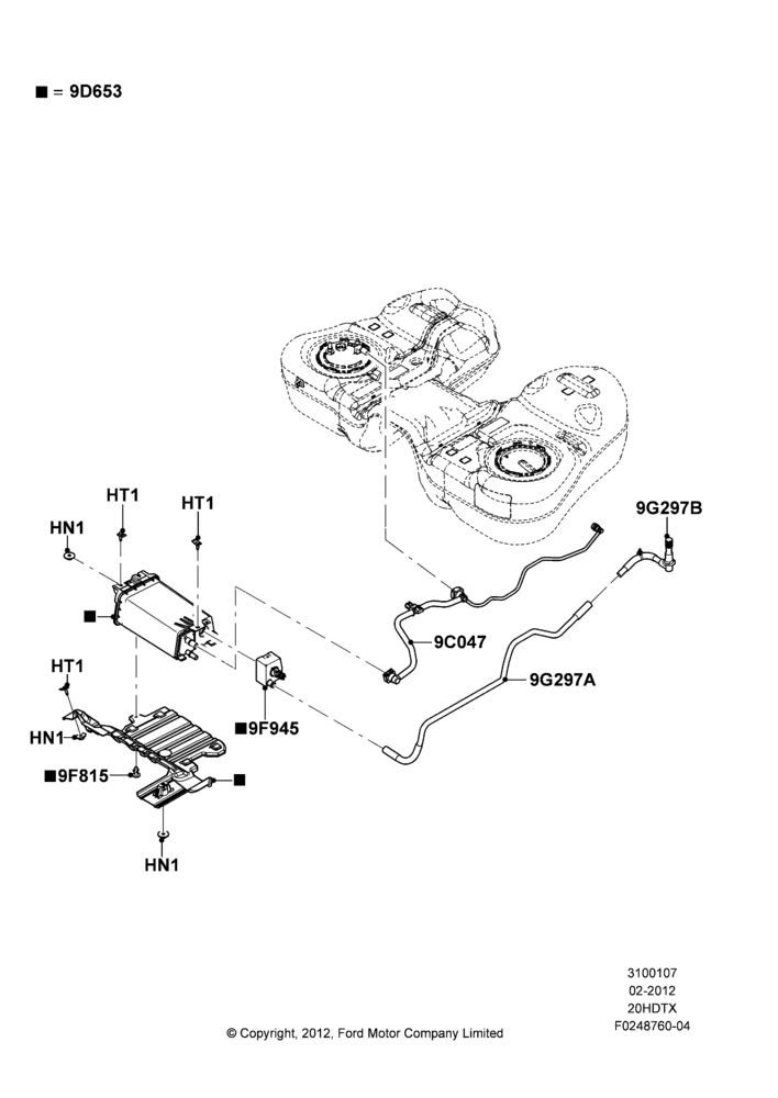 07C - Fuel Vapour System, 2.0L EcoBoost (240PS); 06/FEB/2012-04/MAY/2015