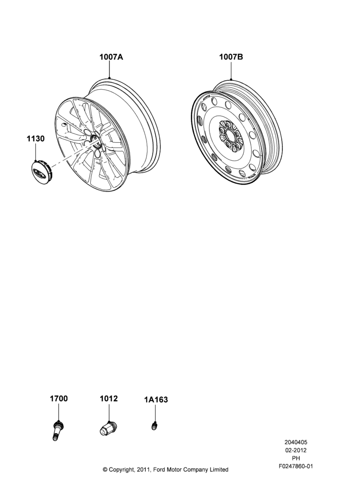 05J - Wheels, With 17" Wheels; 06/FEB/2012-01/MAR/2019