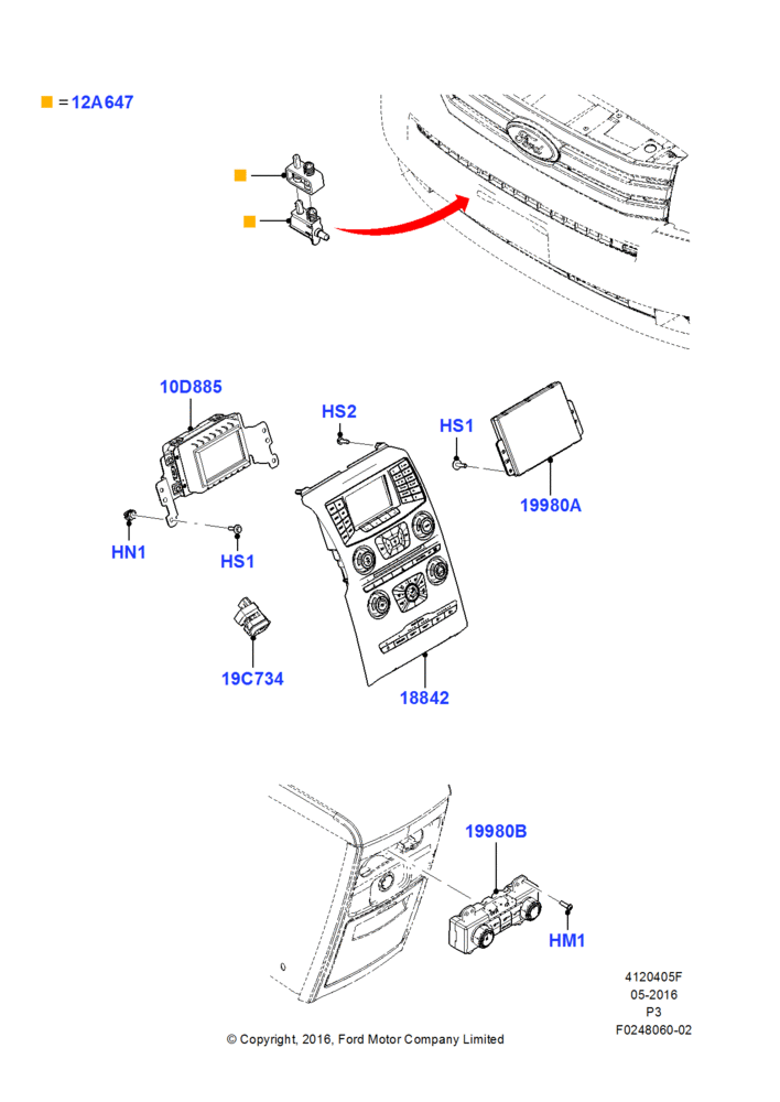 05F - Heater & Air Conditioning Controls, With Automatic Air Conditioning; 29/FEB/2012