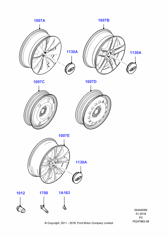 05M - Wheels, With 20" Wheels; 29/FEB/2012