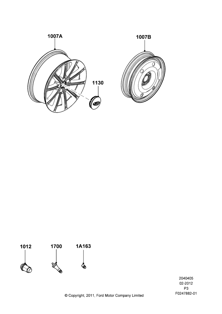 05L - Wheels, With 19" Wheels; 29/FEB/2012