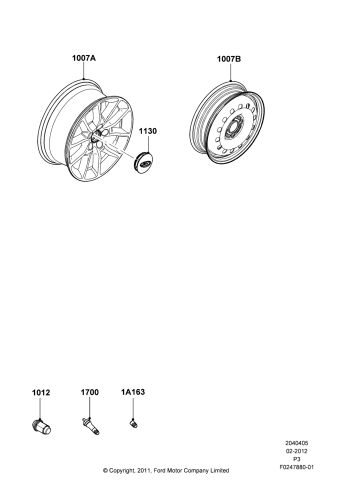 05J - Wheels, With 17" Wheels; 29/FEB/2012