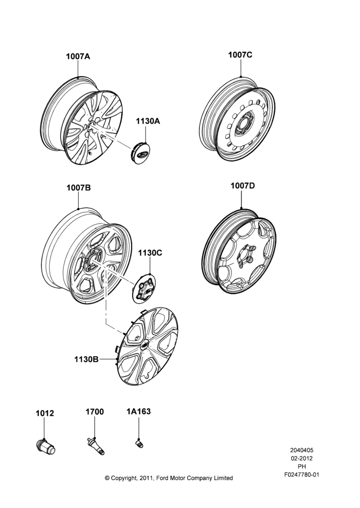 05K - Wheels, With 18" Wheels; 06/FEB/2012-01/MAR/2019