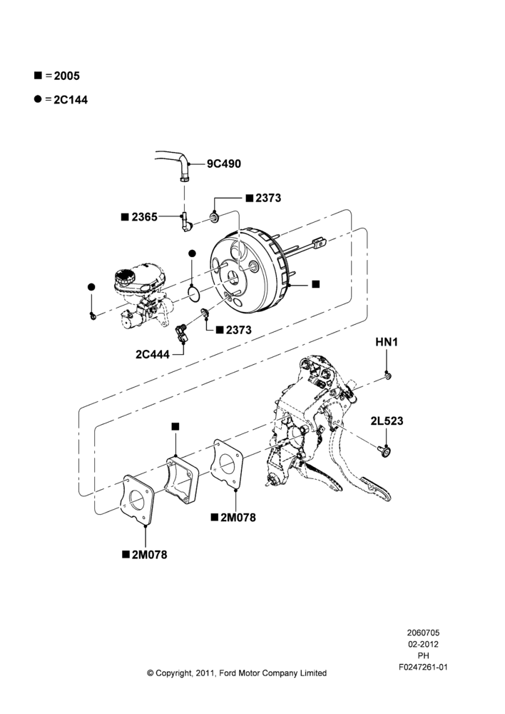 05B - Brake Booster; 06/FEB/2012-01/MAR/2019