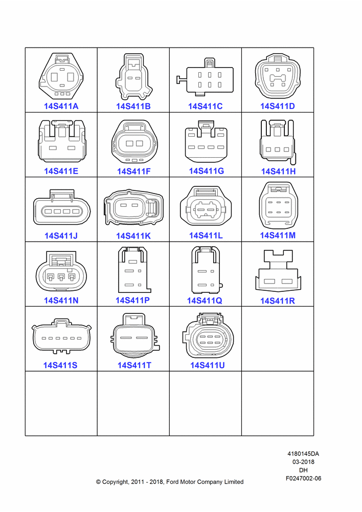 45DA - Pigtail Wiring Kits, Pumps And Motors; 31/JAN/2011-04/MAY/2018