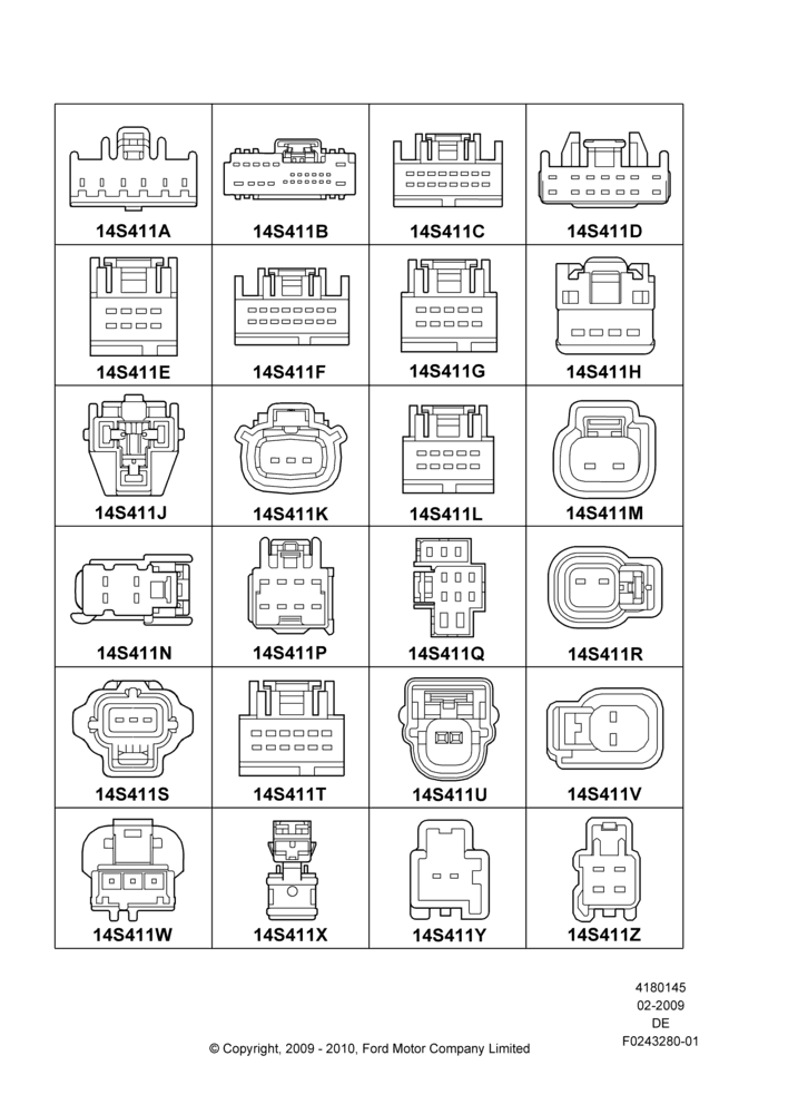 45GC - Pigtail Wiring Kits, Miscellaneous, Page A; 04/FEB/2009-29/JUL/2012