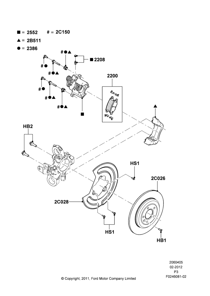 05B - Rear Brake Discs and Calipers; 29/FEB/2012