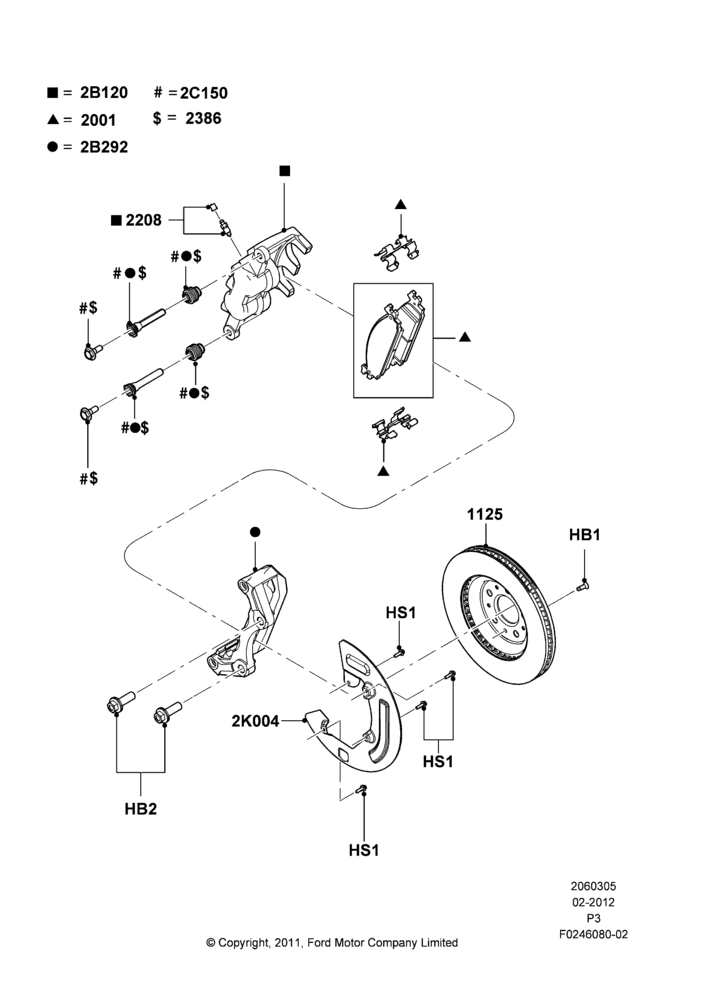 05B - Front Brake Discs and Calipers; 29/FEB/2012