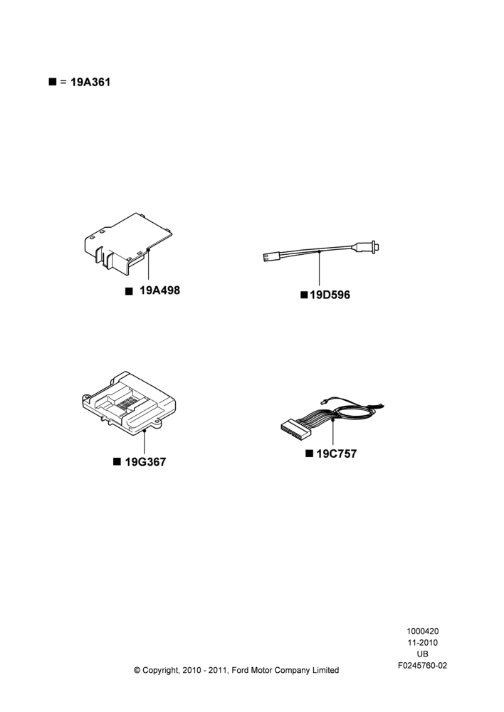 20XB - Accessory Anti-Theft Devices, Security Kit, Accessory; 04/OCT/2010-04/SEP/2012