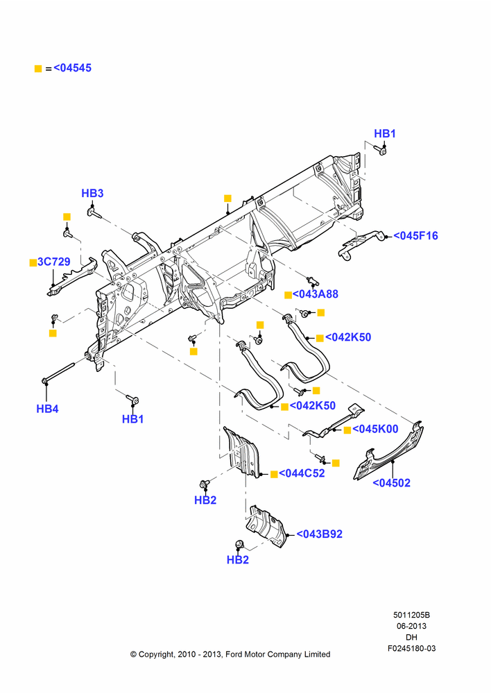 05B - Instrument Panel, Installation; 31/JAN/2011-04/MAY/2018
