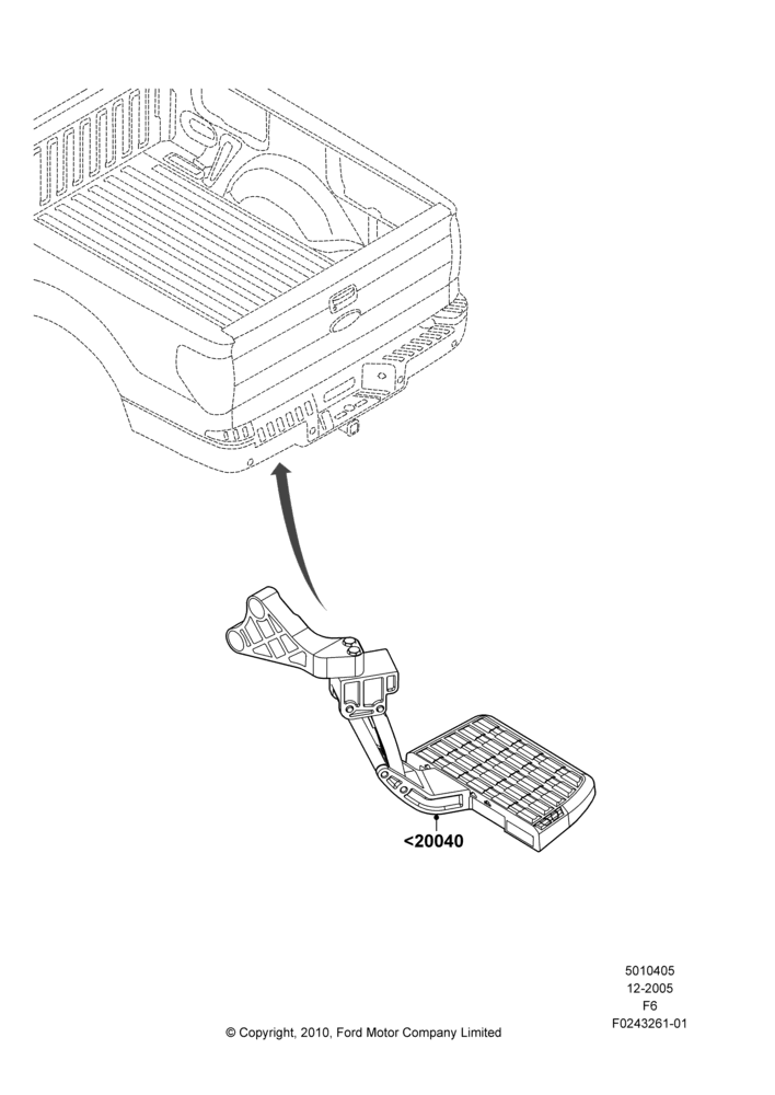05XP - Pick Up Box/Tailgate and Tonneau, Rear Corner Step, Accessory; 05/DEC/2005-23/DEC/2014