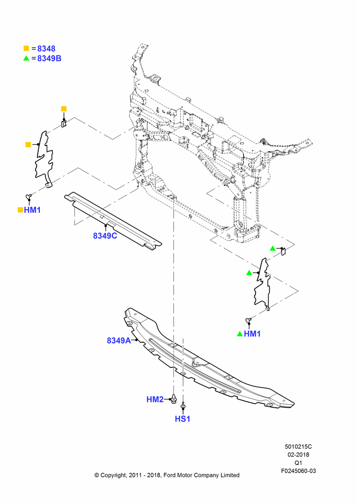15C - Air Deflectors, 3.5L 4V DOHC VCT SMPI V6 Gas, 3.7L DOHC V6 Gas.; 08/AUG/2011-24/DEC/2014