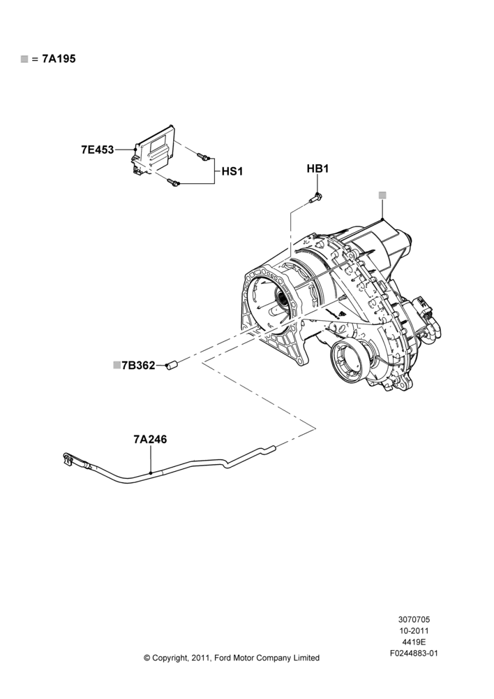 05B - Transfer Drive Case, With Electric Transfer Case; 24/OCT/2011-23/DEC/2014
