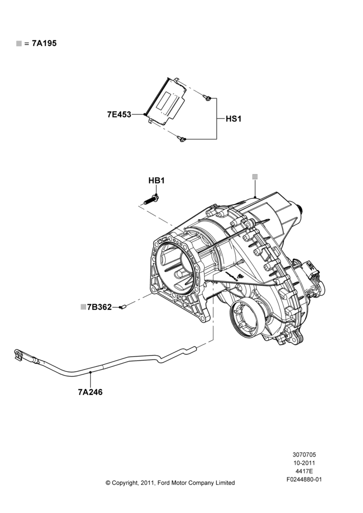 05E - Transfer Drive Case, 4X4 2 Speed Transfer Case With Tod; 24/OCT/2011-23/DEC/2014