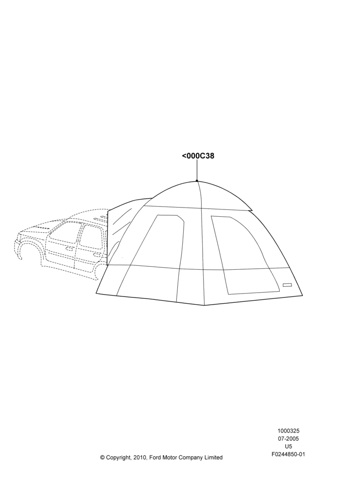 25XA - Body Dress Up Kits - Rear, Accessory, Bed Tent; 19/JUL/2005-16/DEC/2010