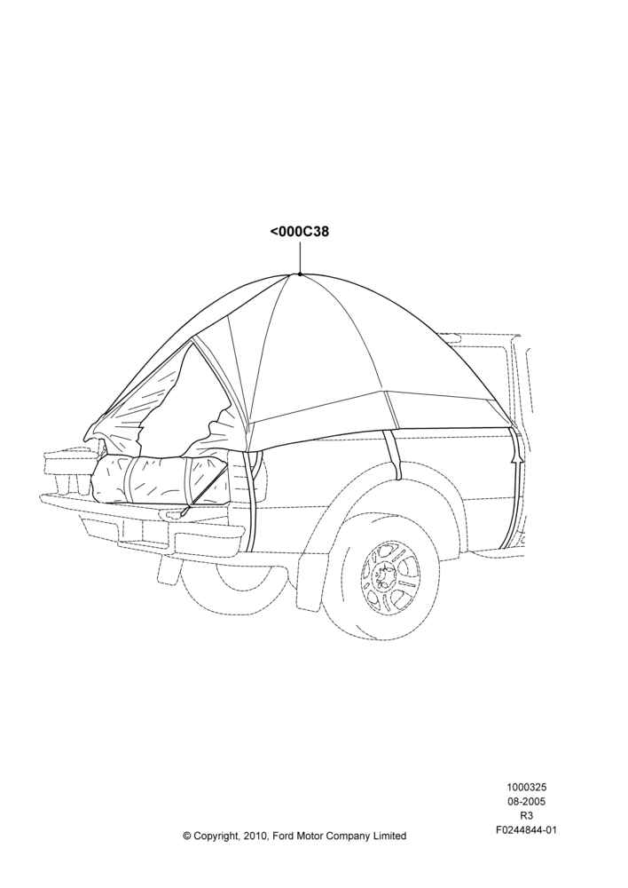 25XA - Body Dress Up Kits - Rear, Accessory, Bed Tent; 08/AUG/2005-16/DEC/2011