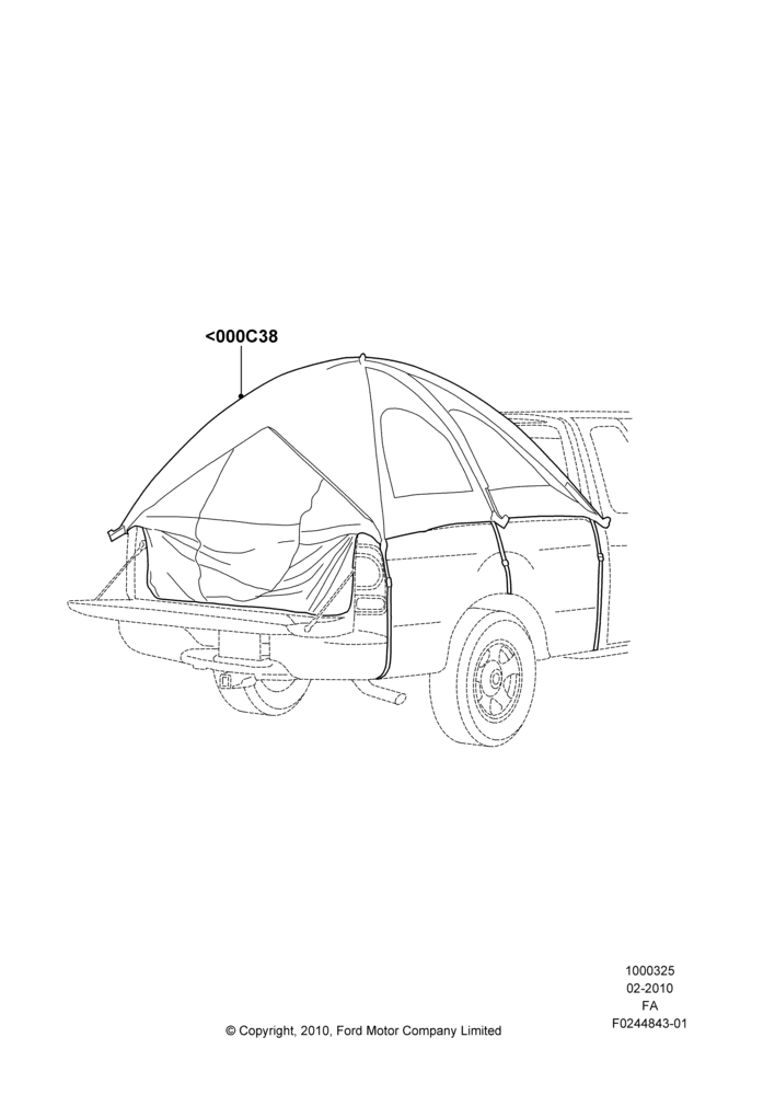 25XA - Body Dress Up Kits - Rear, Accessory, Bed Tent; 22/FEB/2010-05/JUL/2016