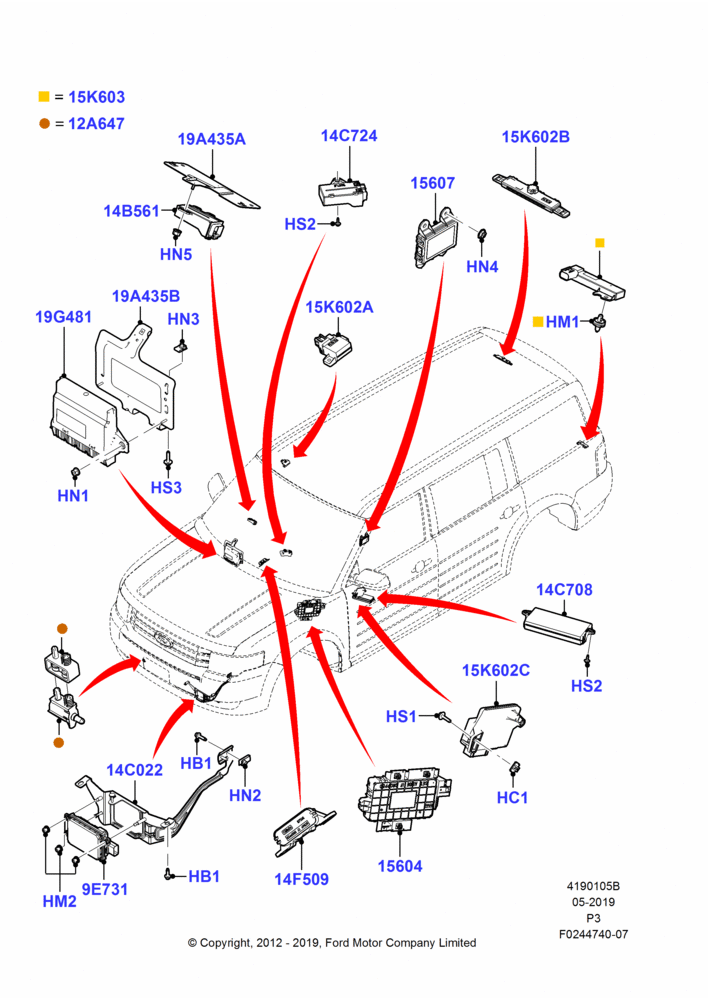 05B - Vehicle Modules and Sensors; 29/FEB/2012