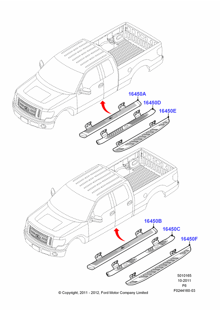 65XF - Running Boards/Side Steps, Accessory, STEP BAR; 24/OCT/2011-23/DEC/2014