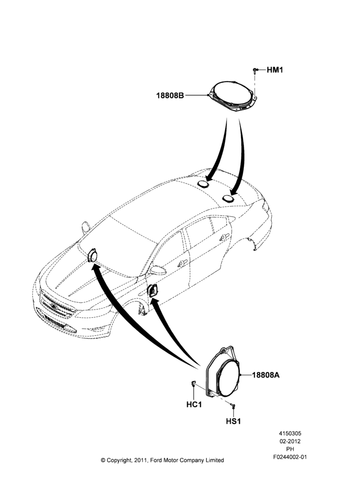 05F - Speakers, With 12 Speaker Sound System; 06/FEB/2012-01/MAR/2019